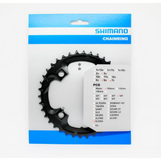 Foaia Shimano FC-M361 38T Neagră - Pedalier MTB