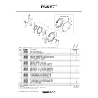 Șurub Fixare Brat Pedalier Shimano FC-M430-8