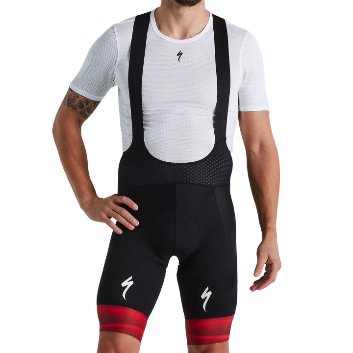 Pantaloni Scurti Ciclism cu Bretele si Bazon SPECIALIZED Men's SL R Team - Black/Red