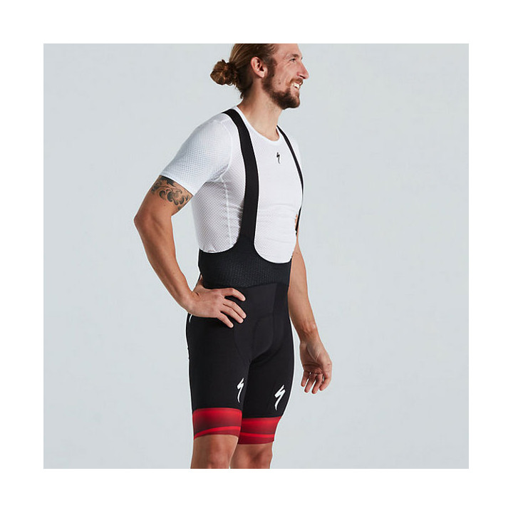 Pantaloni Scurti Ciclism cu Bretele si Bazon SPECIALIZED Men's SL R Team - Black/Red