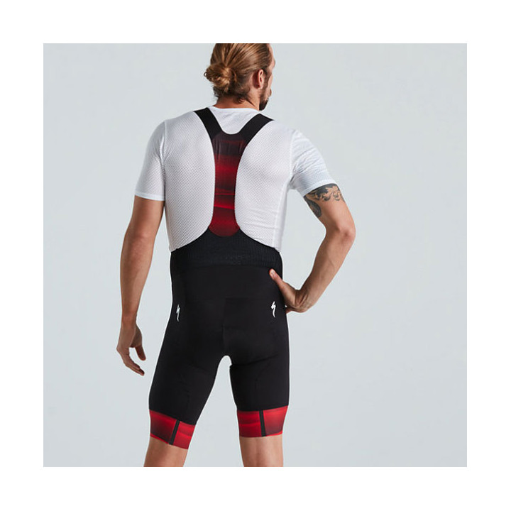 Pantaloni Scurti Ciclism cu Bretele si Bazon SPECIALIZED Men's SL R Team - Black/Red