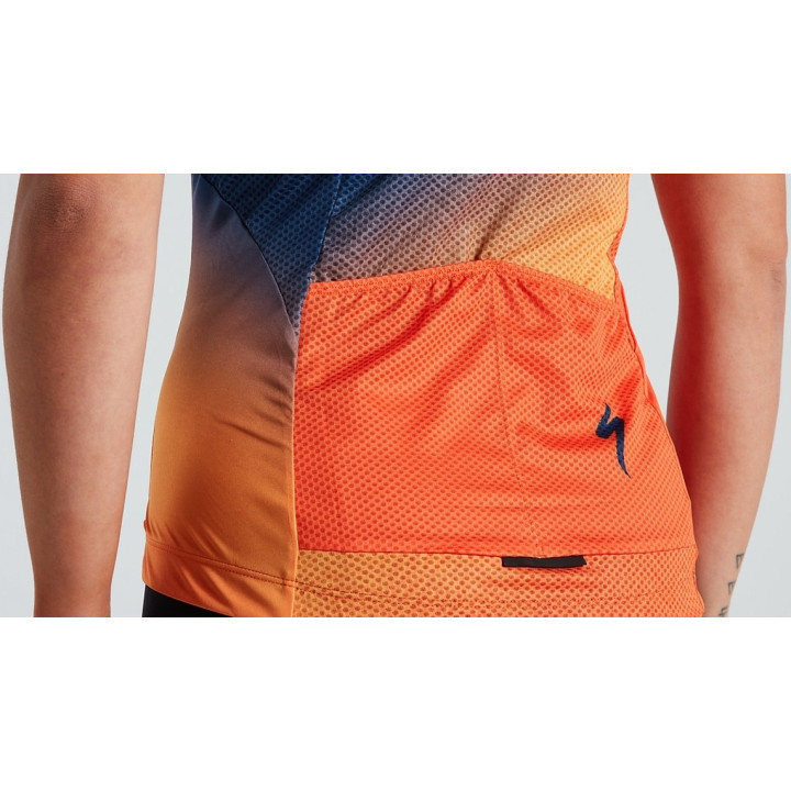 Tricou Ciclism SPECIALIZED Women's SL (Tank) - Orange Sunset/Dark Blue