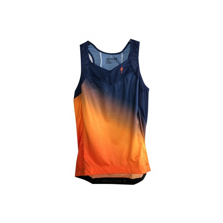 Tricou Ciclism SPECIALIZED Women's SL (Tank) - Orange Sunset/Dark Blue