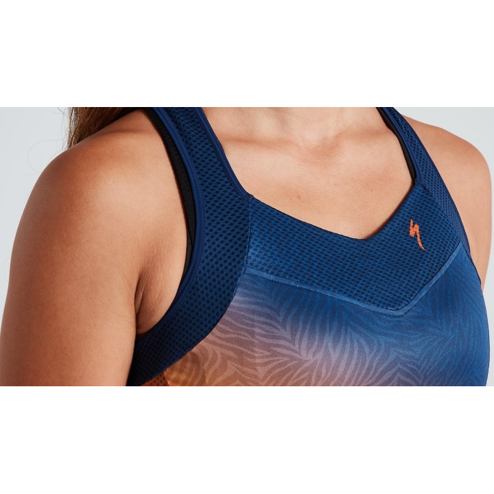 Tricou Ciclism SPECIALIZED Women's SL (Tank) - Orange Sunset/Dark Blue