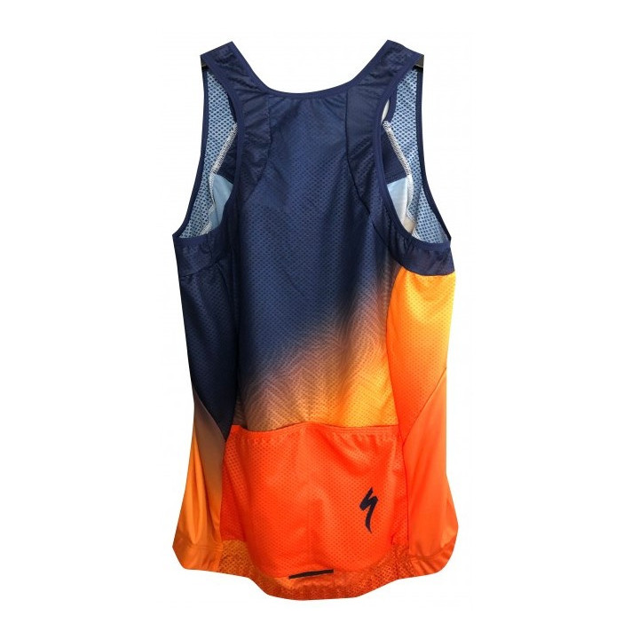Tricou Ciclism SPECIALIZED Women's SL (Tank) - Orange Sunset/Dark Blue