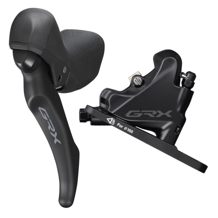 Frana Disc Hidraulica SHIMANO GRX ST-RX600 (L) + BR-RX400 (F) | Placute Resin w/Fin