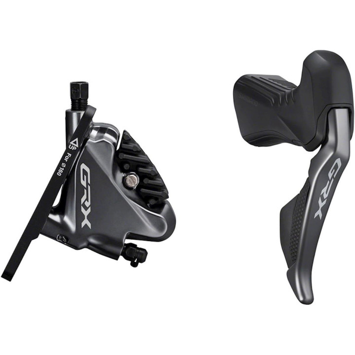 Frana Disc Hidraulica SHIMANO GRX Di2 ST-TX815 (R) + BR-RX810 (R) 2x11 Viteze | Placute Resin w/Fin (Dreapta/Spate)