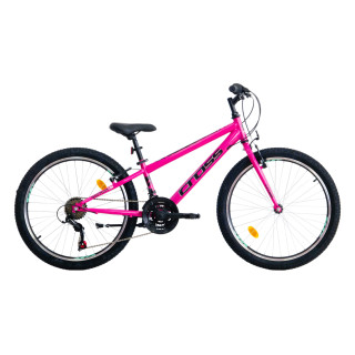 Bicicleta copii mtb CROSS Speedster 24 Steel - Pink | 8-10 ani