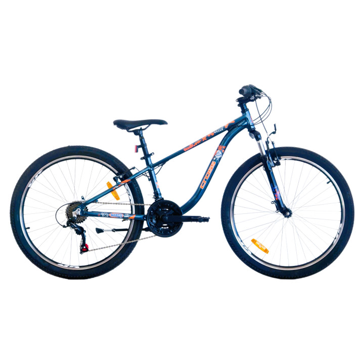Bicicleta copii mtb CROSS Boxer 24 - Blue | 8-10 ani