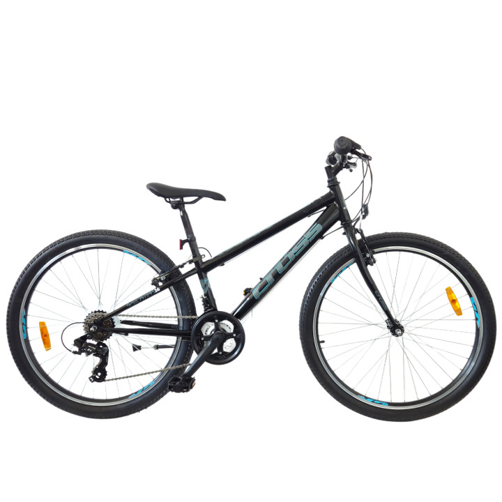 Bicicleta copii mtb CROSS Speedster 26 Steel - Black | 10-13 ani