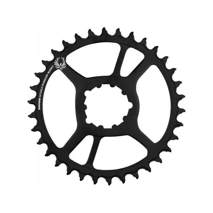 Foaie Angrenaj SRAM X-Sync 2 Eagle CF/Steel - 34T, Direct Mount, 3mm Offset Boost - Black