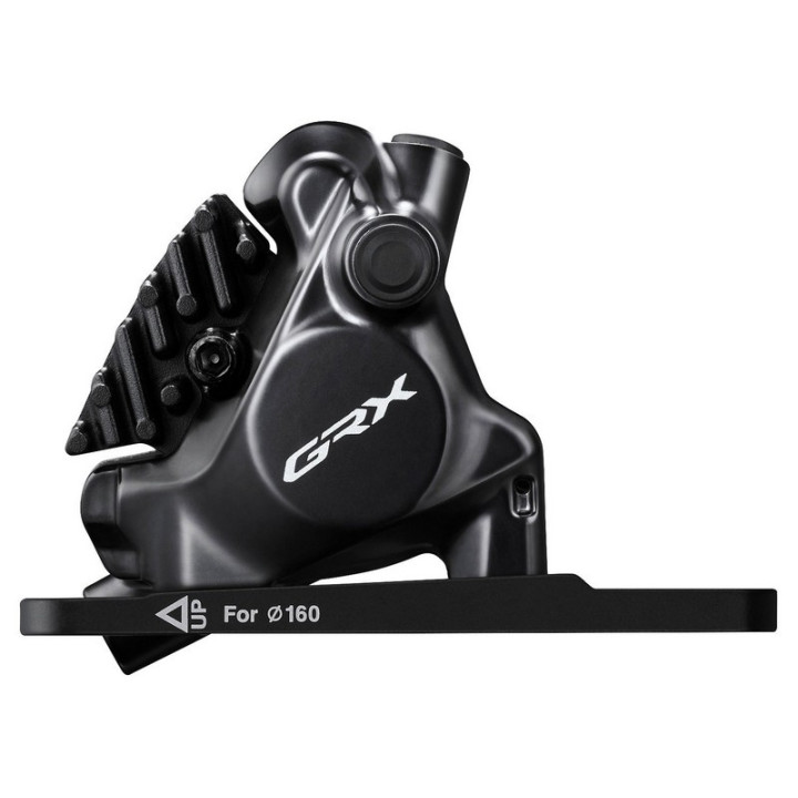 ETRIER FRANA PE DISC SHIMANO GRX BR-RX820  FATA  FLAT MOUNT  ADAPTOR PT. ROTOR 140/160MM (ASAMBLAT PT. 160)   PLACUTE L05A RESIN