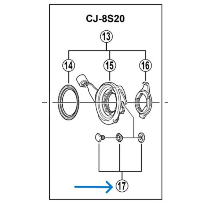 CJ-8S20 SURUB FIXARE CABLU SHIMANO