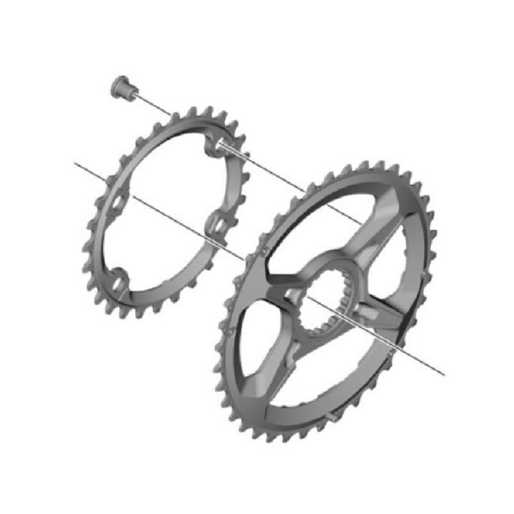 Foaia Shimano FC-M9100-2 38T pentru pedalier