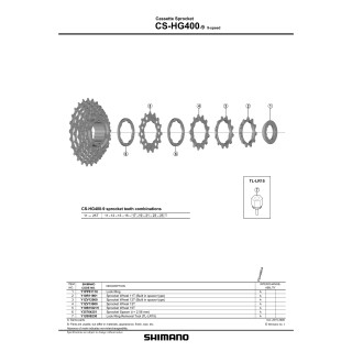 Pinion Shimano CS-HG50-9 13T 9 viteze