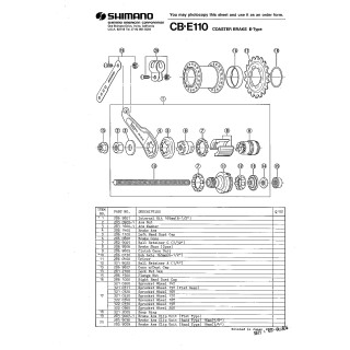 CON CBE-110 cu garnitură praf Shimano