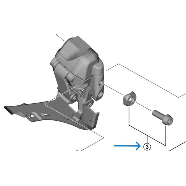 Șurub cu șaibă Shimano FD-R9250