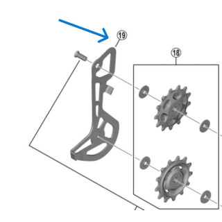 Placa Interioara Shimano RD-M8130-SGS