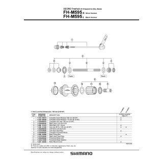 Caseta Shimano FH-M595 - Piesa Bicicleta