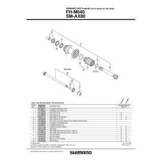 Con Shimano FH-M640 contrapiuliță stânga M15