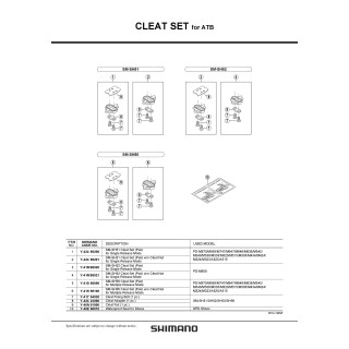 Șuruburi Fixare Plăcuțe Shimano PD-M737