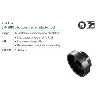 Cheie Shimano TL-FC37 pentru BB-R60