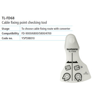 Sculă Shimano TL-FD68 verificare fixare cablu derapaj