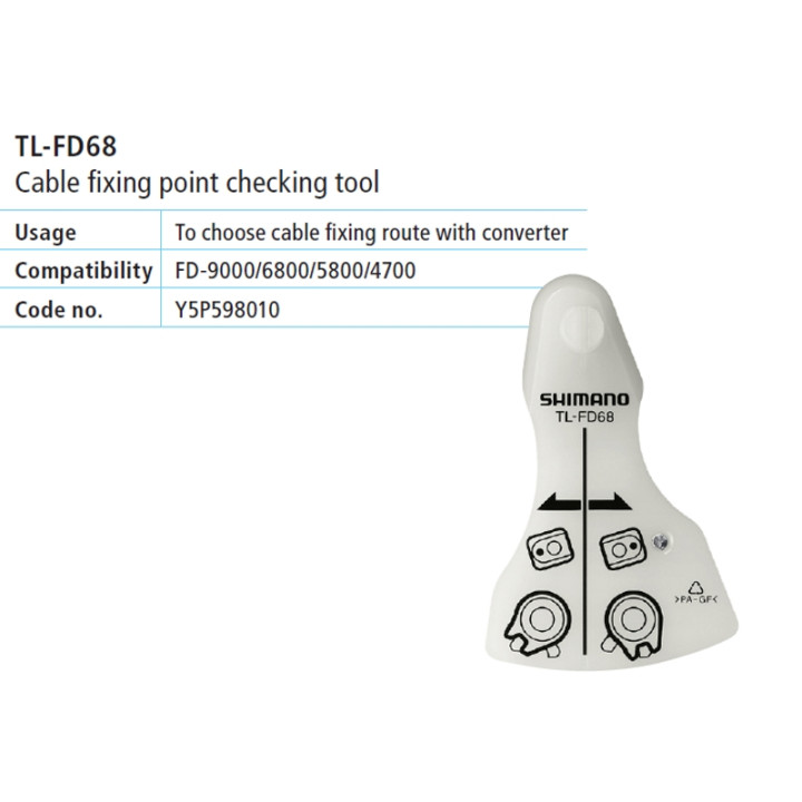 Sculă Shimano TL-FD68 verificare fixare cablu derapaj