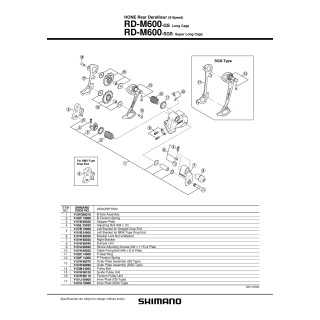 Suport Prindere Dreapta Shimano RD-M600