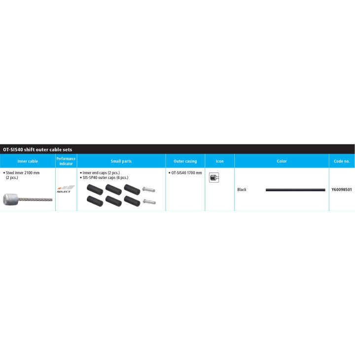 Cabluri Shimano cursiera 1700mm - set complet