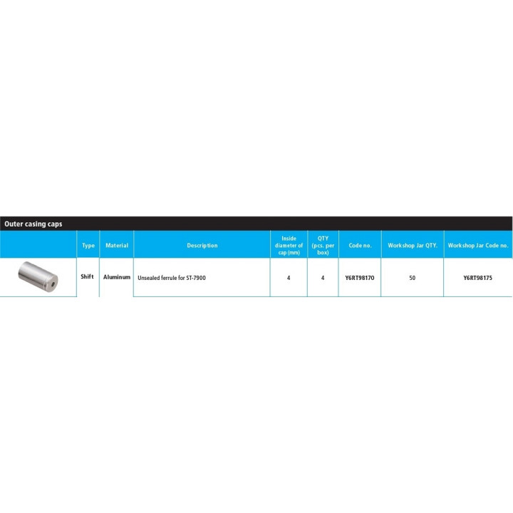 Capete Externe Shimano ST-7900 Aluminiu 50 buc