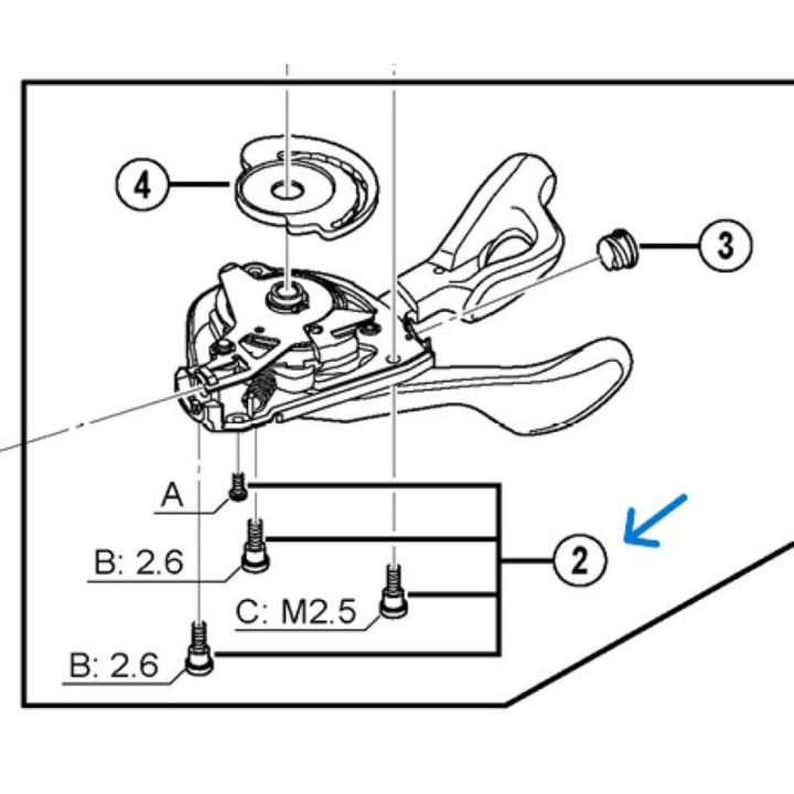 Șuruburi Prindere Capac Shimano SL-M780