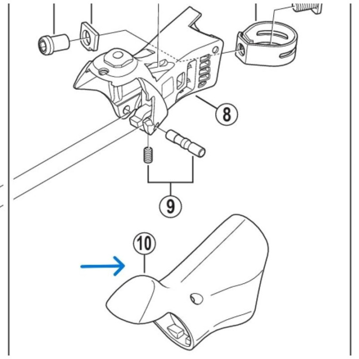 Mansoane Shimano ST-A070 - 1 buc | Ciclism
