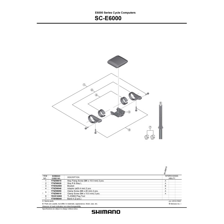 Capace Shimano STEPS SC-E6000 - Set 2 buc