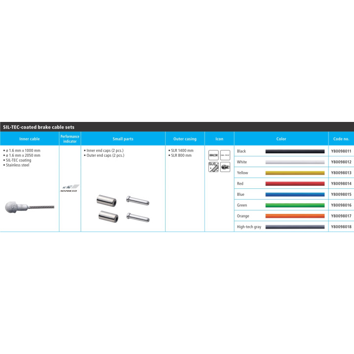 Cablu Frână Shimano Road PTFE cu Cămașă SLR