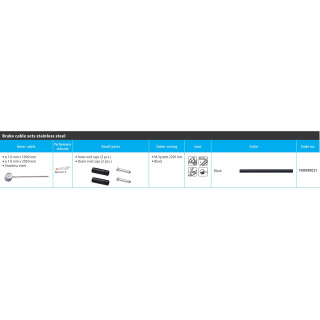 Cablu Frână Shimano MTB 2200mm cu Cămașă Neagră