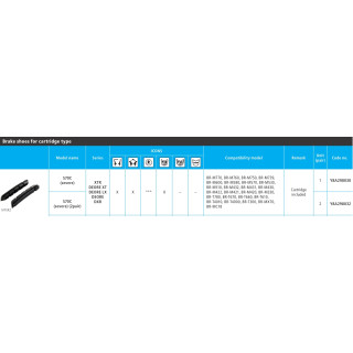Saboți Frână Shimano S70C Severe 2 Perechi
