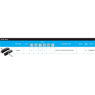 Saboti Frână Shimano M70/T2 - 10 Perechi EURO Lock