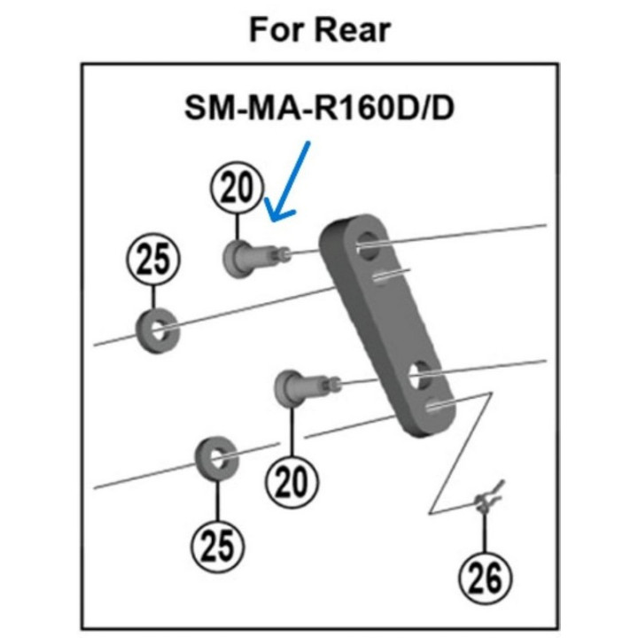 Șurub Fixare Etrier Shimano BR-R9170 Tip B