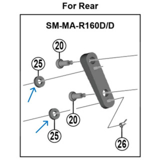 Saiba Shimano SM-MAR160D Adaptor R160