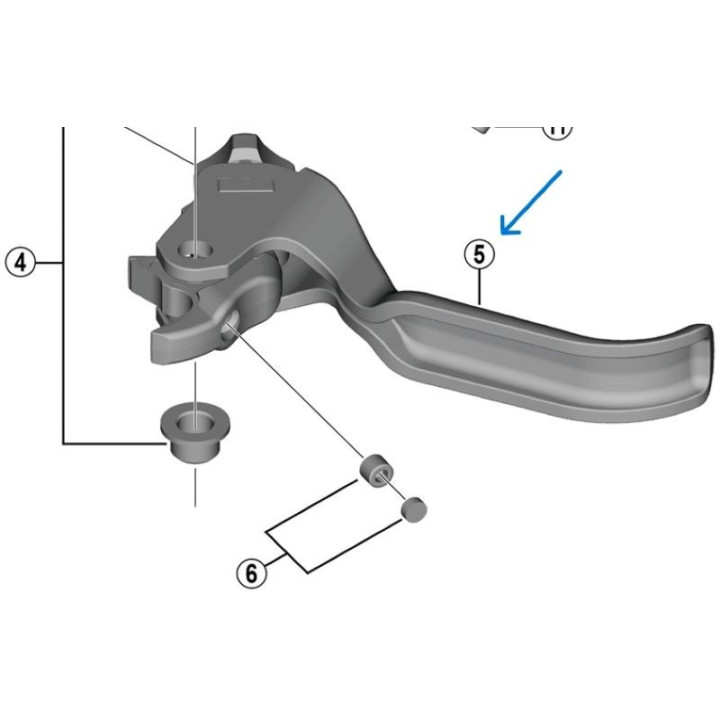 Levier Maneta Shimano BL-M820B Dreapta