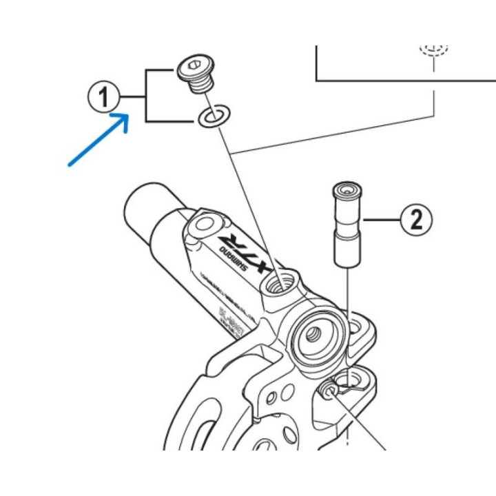 Șurub aerisire O-ring Shimano BL-M987