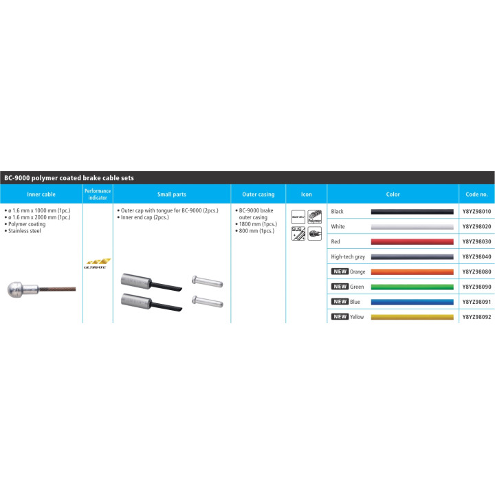 Cablu Frână Shimano Road BC-9000 | Oțel Inoxidabil