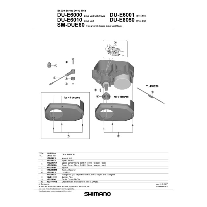 Tensiometru Shimano TL-DUE60 - Lant E-Bike