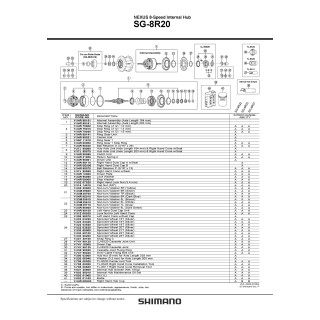 Cassette Joint Unit Shimano CJ-8S20