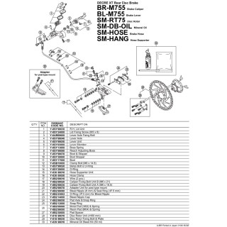 Capăt Niplu Aerisire Shimano BR-M755