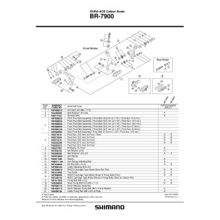 Saboti Frână Shimano R55C3 cu Șuruburi