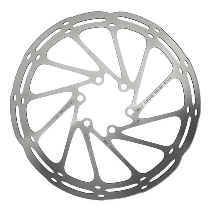 Disc Frana SRAM CenterLine 180mm Silver 6 Suruburi