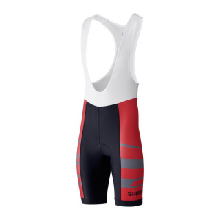 Colanți scurti cu bretele Shimano Team Red