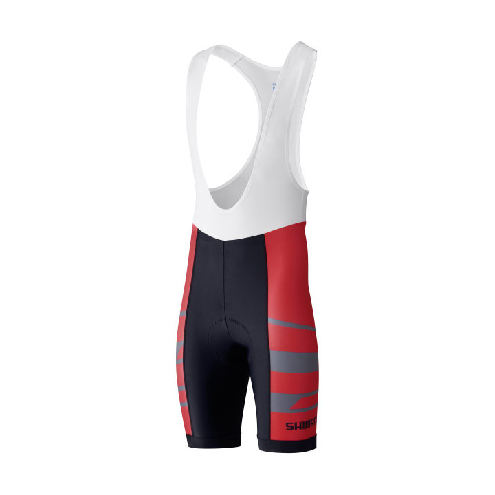 Colanți scurti cu bretele Shimano Team Red